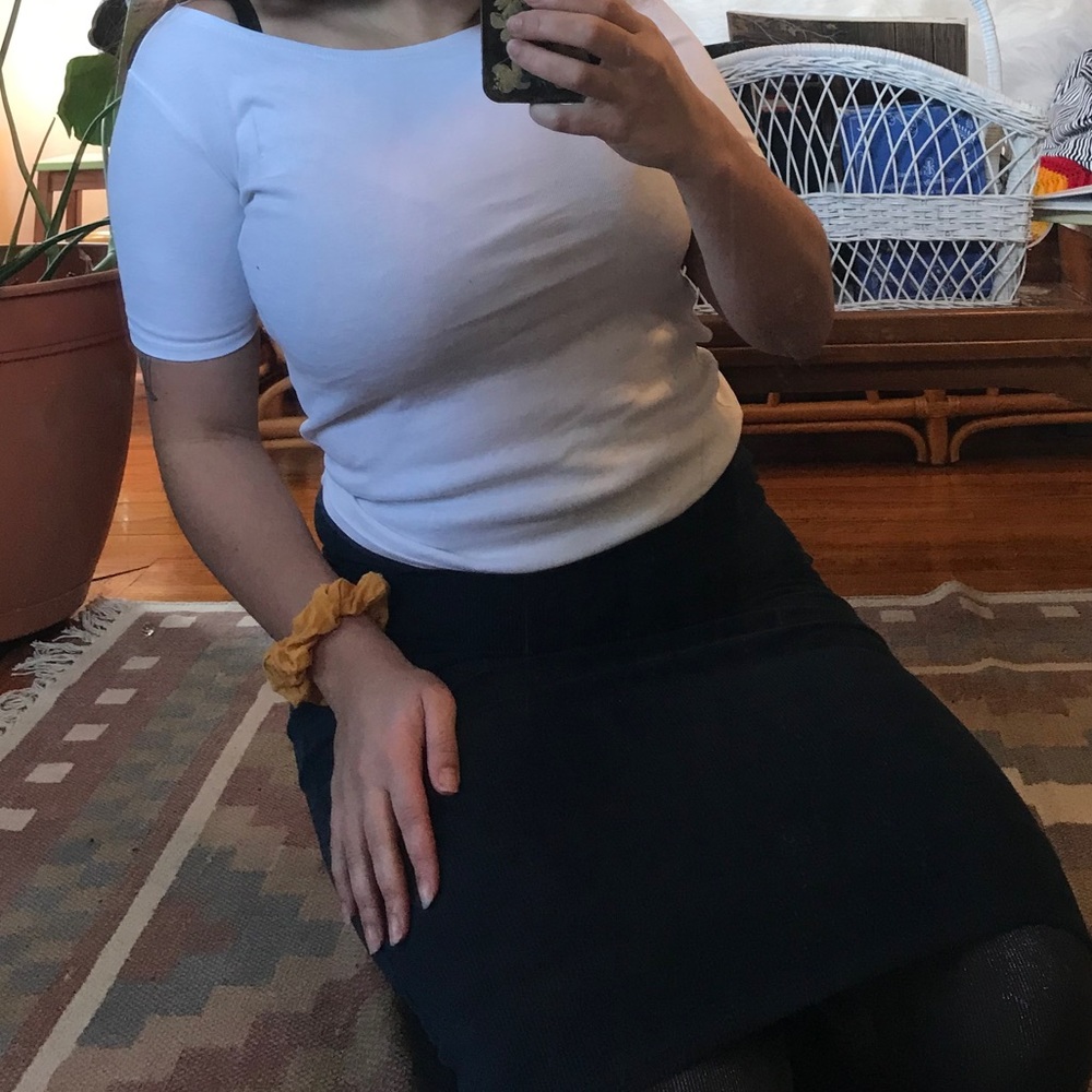 Basic white J crew top